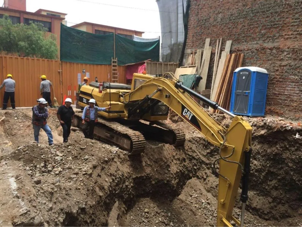 Cimentacion del edificio Vientos de Chancay